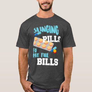 Camiseta Engraçado Chamar Pílulas Para Pagar O Presente Leg