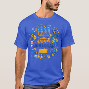 Camiseta Engraçado Chanukah Festivo Foliday Menorah Tee Hap
