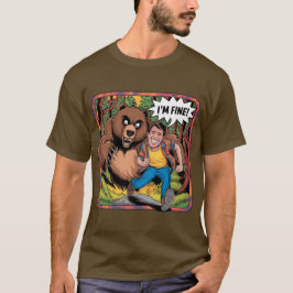 Camiseta Engraçado Chase "Eu estou bem" Ilustração de Carto