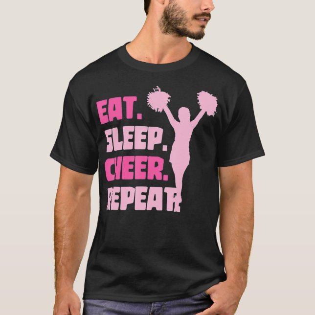 Camiseta Engraçado Cheerhead Cheerhead Pratica Cheer Team C (Frente)