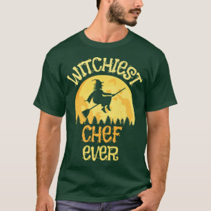 Camiseta Engraçado Chef Bruxa Humor 900