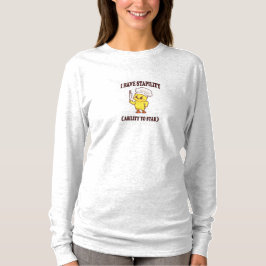 Camiseta Engraçado Chef Chicken - 'Eu tenho estabi