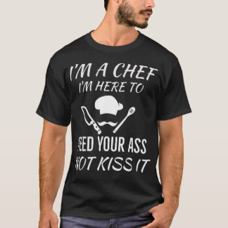 Camiseta Engraçado Chef dá doces ao chef (macho) ursinhos e