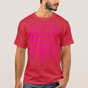 Camiseta Engraçado Chef Design Men Mulheres Sey Cozinhar No
