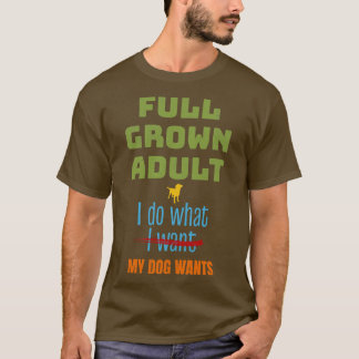 Camiseta Engraçado Cheio De Cachorro Cultivado Adulto Eu Fa