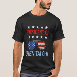 Camiseta Engraçado Chen Tai Chi A Curar A Bandeira American