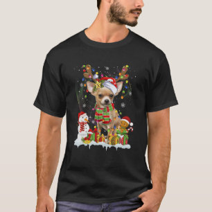 Camiseta Engraçado Chihuahua natal Papais noeis de Cachorro