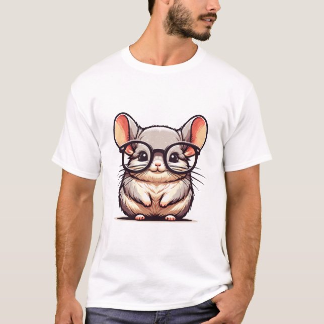 Camiseta Engraçado Chinchilla (Frente)