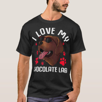 Camiseta Engraçado Chocolate Labrador Retriever Gift Men La