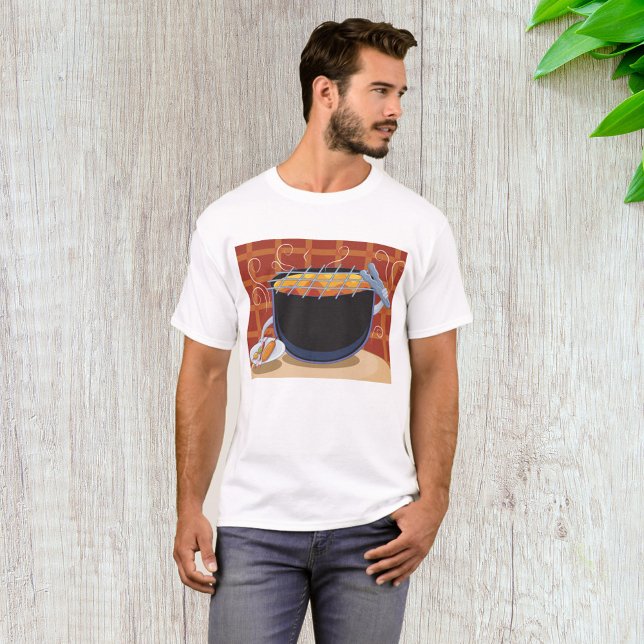 Camiseta Engraçado CHURRASCO de desenho animado com canções (Criador carregado)