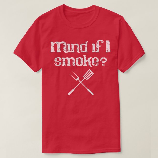 Camiseta Engraçado CHURRASCO fumante Acessório Pitmaster Gr (Frente do Design)