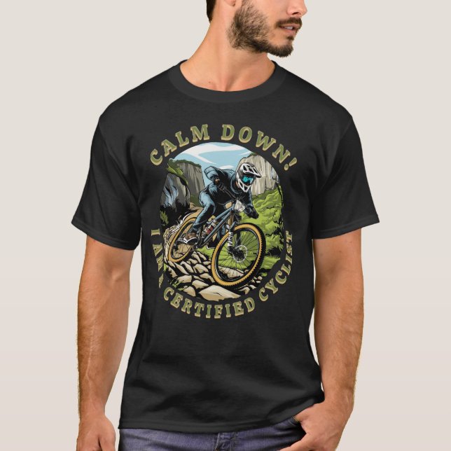 Camiseta Engraçado Ciclismo (Frente)