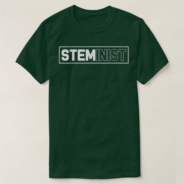 Camiseta Engraçado Ciência Steminist Stem Technology Profes (Frente do Design)