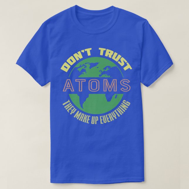 Camiseta Engraçado científico ATOM Premium (Frente do Design)
