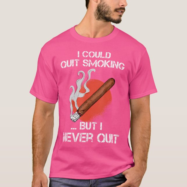 Camiseta Engraçado Cigar Fumante (Frente)