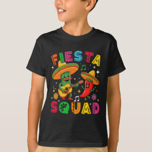 Camiseta Engraçado Cinco De Mayo Fiesta Squad Correspondênc