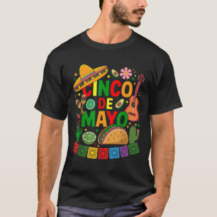 Camiseta Engraçado Cinco De Mayo Mexicano Sombrero Hábitos