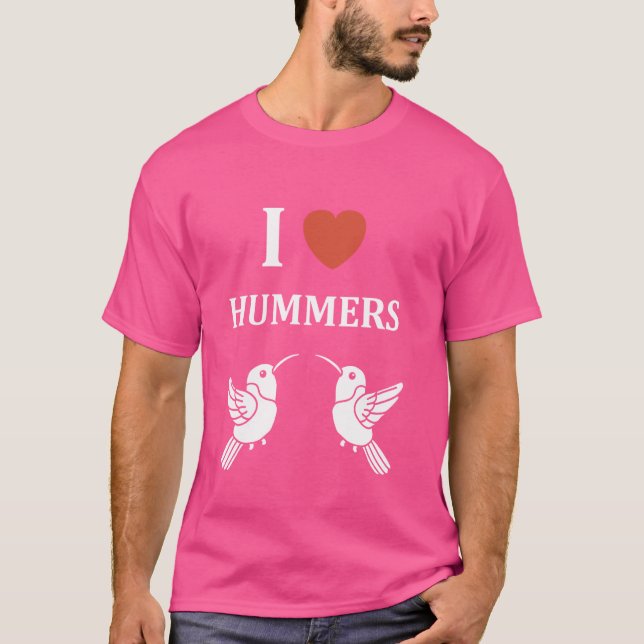 Camiseta Engraçado, citação de Hummingbird, adoro humorista (Frente)