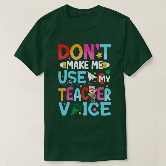 Camiseta Engraçado Citação de Professores (Frente do Design)