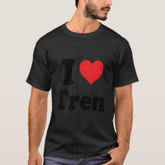 Camiseta Engraçado Citação de Trabalho Eu Amo Tren Desigcoo