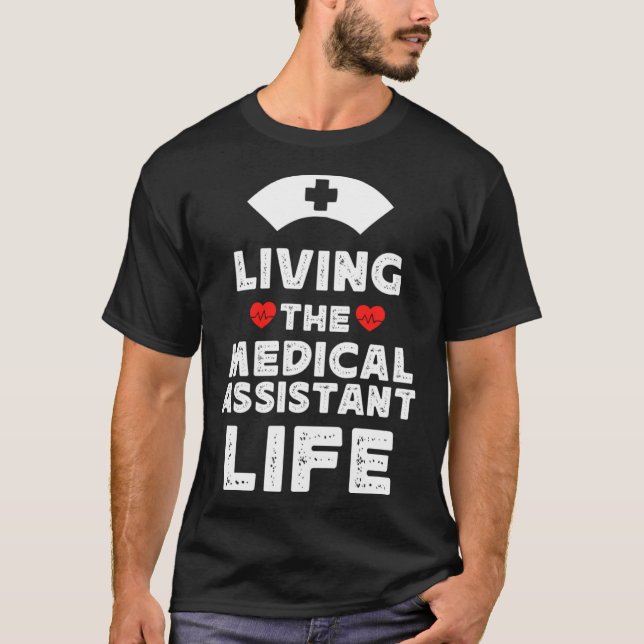 Camiseta Engraçado citação do Assistente Médico, legal Médi (Frente)