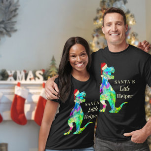 Camiseta Engraçado citação do Dinossauro T-Rex no Natal