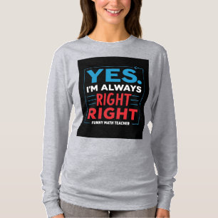 Camiseta Engraçado Citação do Professor de Matemática - "Si