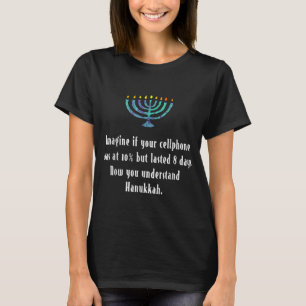 Camiseta Engraçado citação Sarcástica de Hanukkah Chanu