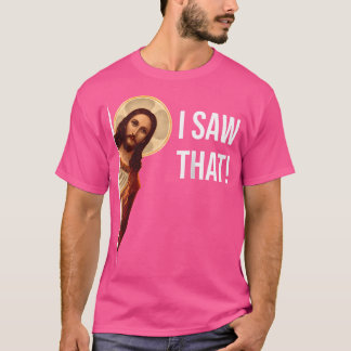 Camiseta Engraçado Citar Jesus Meme Eu Vi Aquela Base Crist