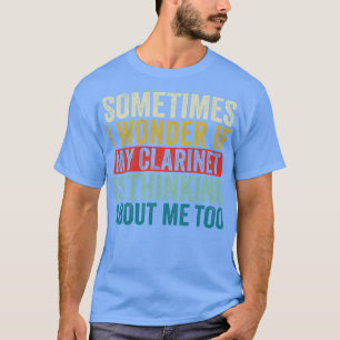 Camiseta Engraçado Clarinet Retro Clarinetista Músico