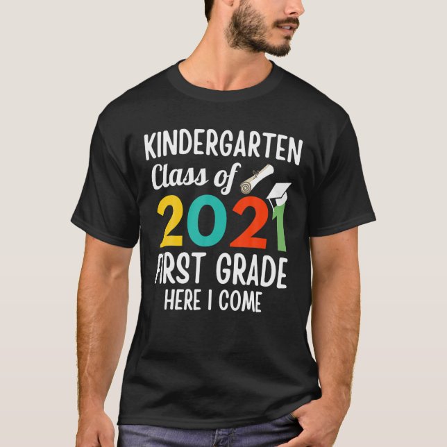 Camiseta Engraçado Classe De Jardim De Infância De 2021, Pr (Frente)