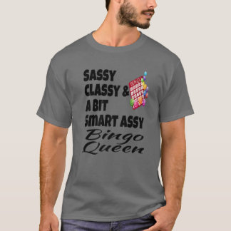 Camiseta Engraçado Clássico Sassy E Um Bingo Quee De Assy U