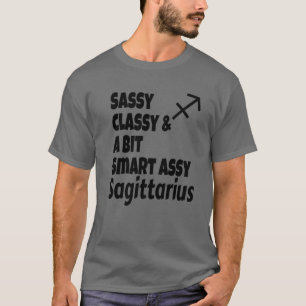 Camiseta Engraçado Clássico Sassy E Um Pouco Inteligente As