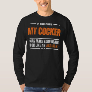 Camiseta Engraçado Cocker Spaniel Lover Tee - Negrito e Hum