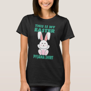 Camiseta Engraçado Coelhinho De Páscoa Este É Meu Pajama Pá