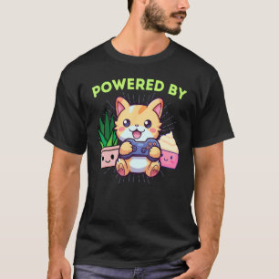 Camiseta Engraçado com Cupcakes de Gatos Plantas Video Game