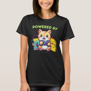 Camiseta Engraçado com Gatos de Jogos Tacos Os anos 80 Jog