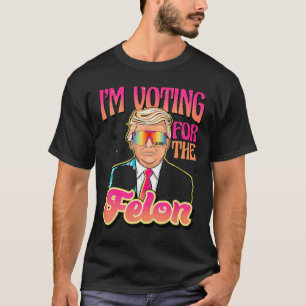 Camiseta Engraçado Com O Voto Cruel 4 Trump 2024 Presentes