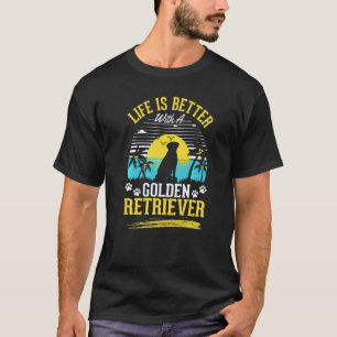 Camiseta Engraçado Com Um Golden Retriever