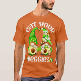 Camiseta Engraçado Coma Seus Vegos, Fresco Avocado