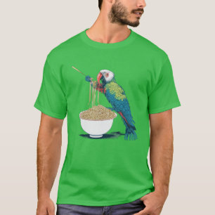 Camiseta Engraçado Comendo Ramen Noodles