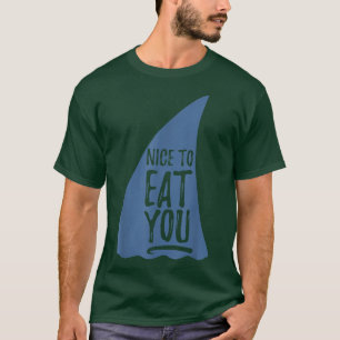 Camiseta Engraçado Comer Novidade De Tubarão