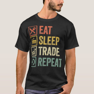 Camiseta Engraçado comer o negócio do sono repetir presente