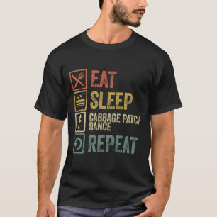 Camiseta Engraçado comer retro retro retro de repolho de re