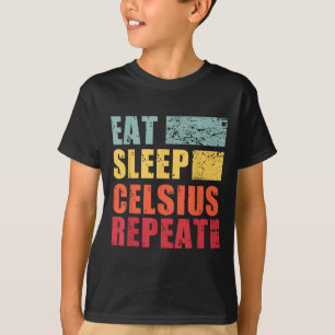 Camiseta Engraçado Comer Sono Citando Cryptos Uni Black Mod