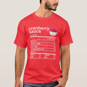 Camiseta Engraçado Comida de Sauce de Ação de Graças Nu
