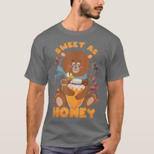 Camiseta Engraçado Como Bebê-Urso Bonito De Mel, Filho Da D