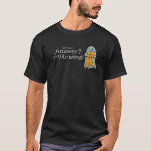 Camiseta Engraçado Como Eu Respondo? É Ghost Purrin Vibra