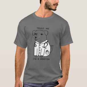 Camiseta Engraçado Confie Em Mim Eu Sou Um Dogtor Dr. Brad