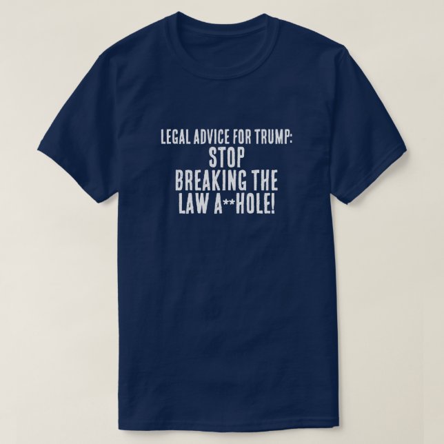 Camiseta Engraçado Conselho Jurídico para Trump (Frente do Design)